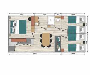 Mobilhome Louisiane 4M 5P